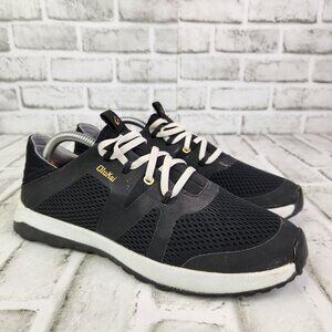 Olukai Huia Women's Sz 8 Black Athletic No-Tie slip-On Lightweight Sneaker Shoes